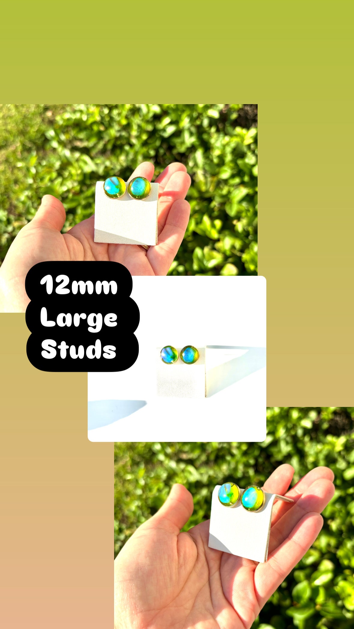 Mood Sea Glass™ Stud Earrings