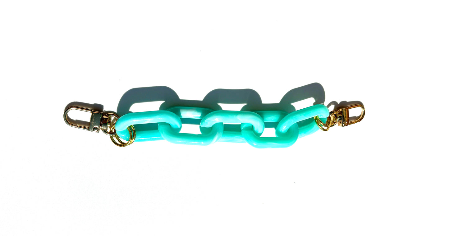 Marbled Turquoise Acrylic Chain