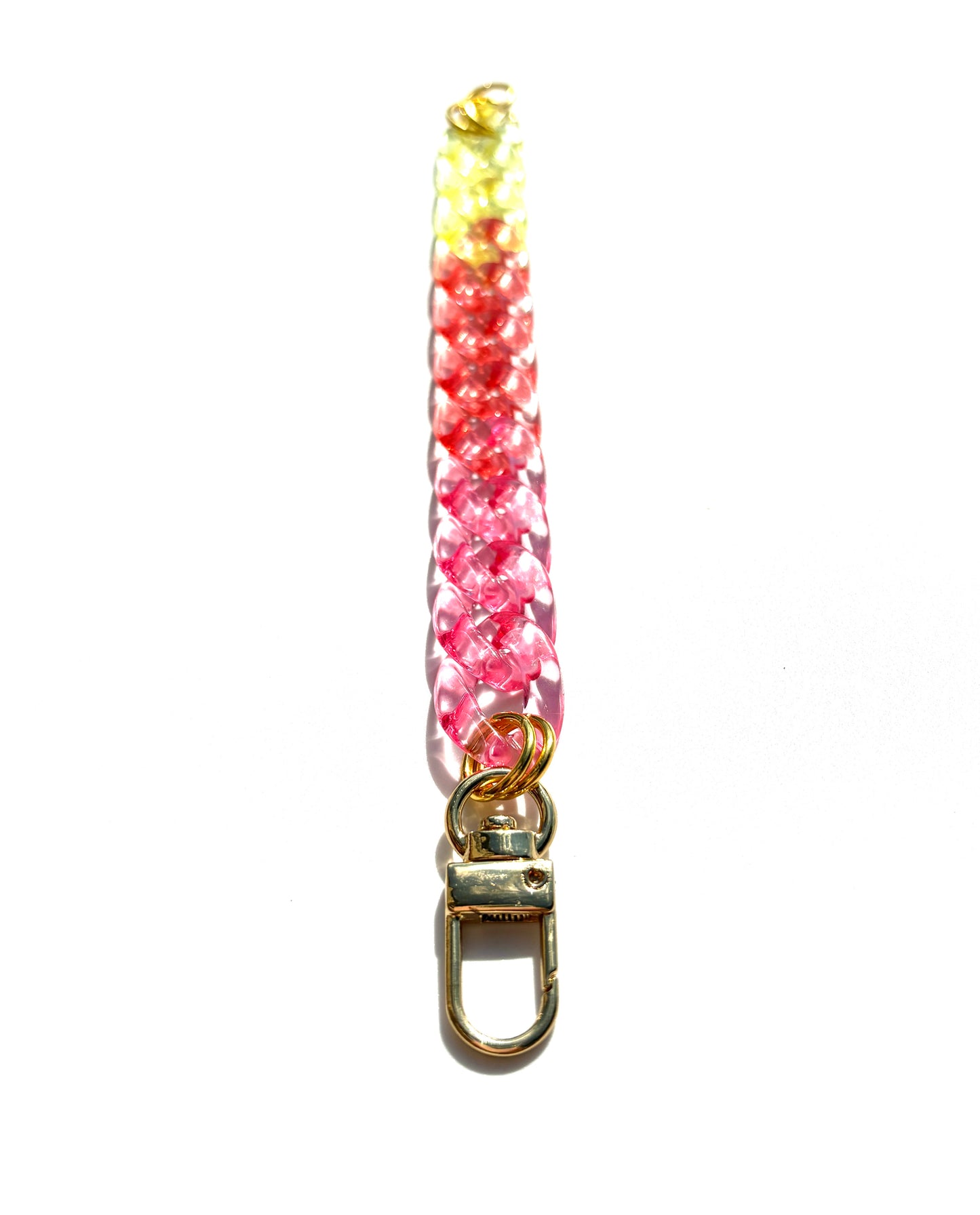 Pink and Yellow Acrylic Chain