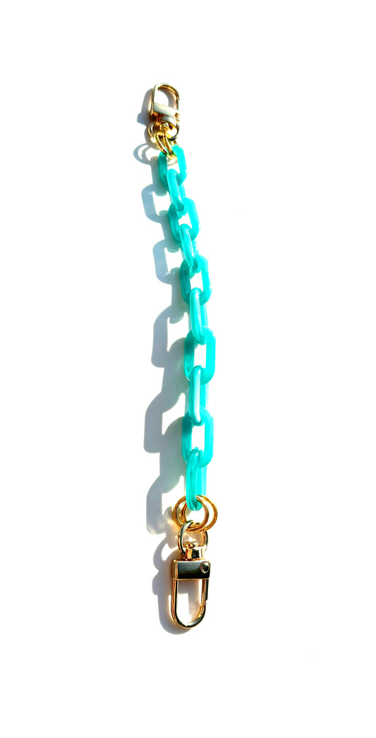 Marbled Turquoise Acrylic Chain