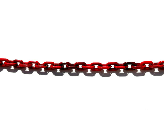 Marbled Red Acrylic Chain