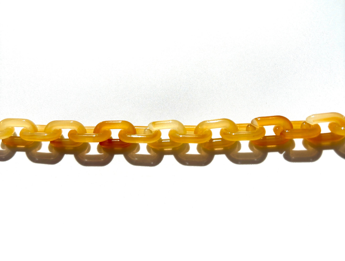 Translucent Honey Onyx Acrylic Chain