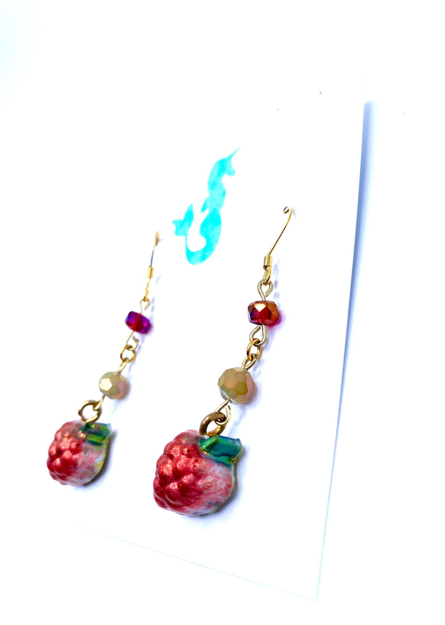 Raspberry Sparkle Earrings