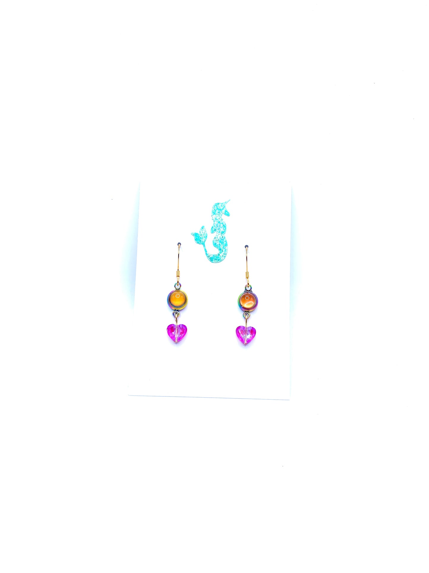 Mood Crystal Heart Earrings