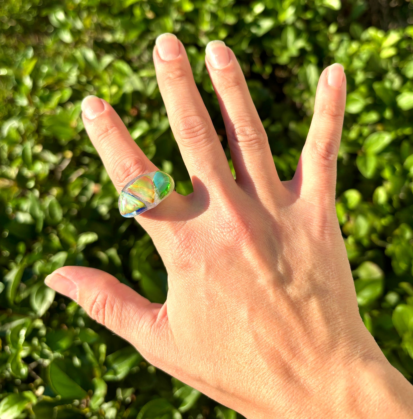 Mood Sea Glass™ Trio Ring